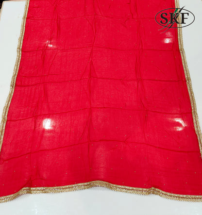 KNOT WORK CHANDERI SUIT