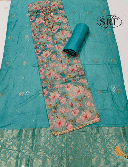 DIGITAL BROCADE SILK SUIT