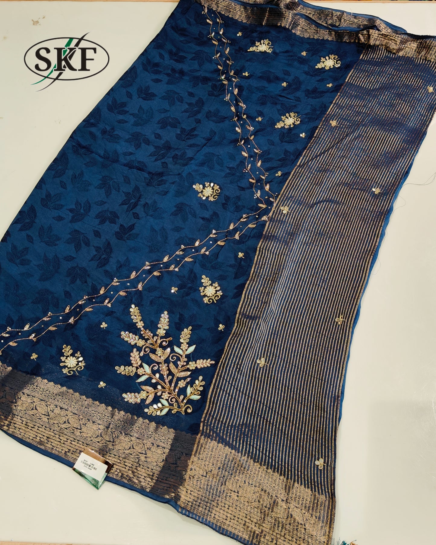 JAIPURI HANDWORK JACQUARD SAREE