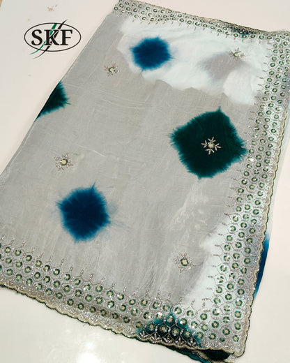 JAIPURI HANDWORK BORDER SAREE