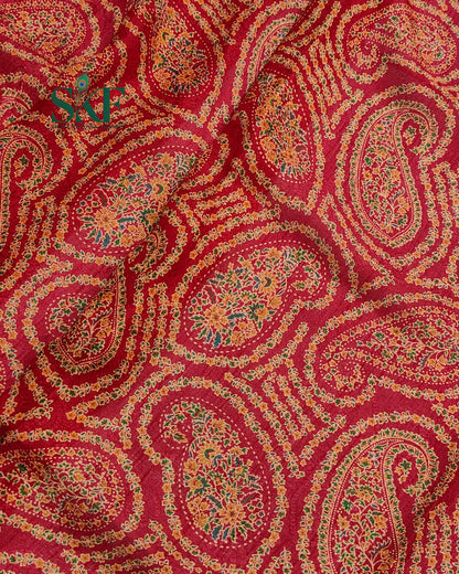 MARSHMELLO GEORGETTE DIGITAL PRINT DAILYWEAR RANI PINK SAREE BY SKFBHOLUBHAI
