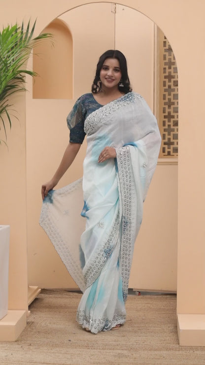 JAIPURI HANDWORK BORDER SAREE