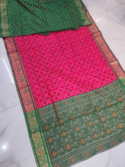 PARTYWEAR PATOLA PRINT SAREE BY SKFBHOLUBHAI