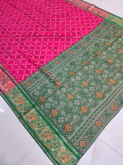 PARTYWEAR PATOLA PRINT SAREE BY SKFBHOLUBHAI